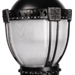 Acorn LED Post Top Luminaire, APT, Classic Acorn Street Light, Tall Decorative Globe Lamp Post, Architectural Features