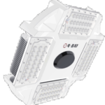 LED Industrial High Bay Light, 4BAY, Modular Design with Rotatable Modules, Down Light and Up Light, Up to 76800 Lumens